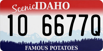ID license plate 1O6677Q