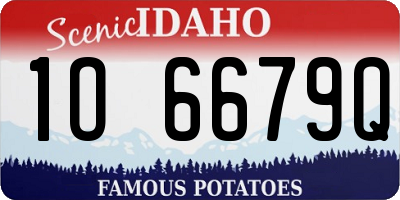 ID license plate 1O6679Q