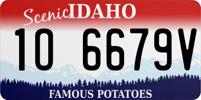 ID license plate 1O6679V
