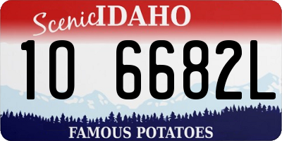 ID license plate 1O6682L