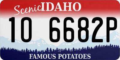 ID license plate 1O6682P