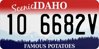 ID license plate 1O6682V