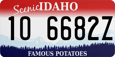 ID license plate 1O6682Z