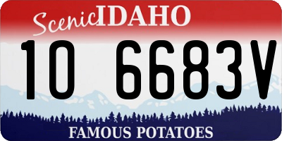 ID license plate 1O6683V