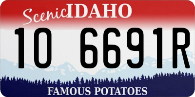 ID license plate 1O6691R