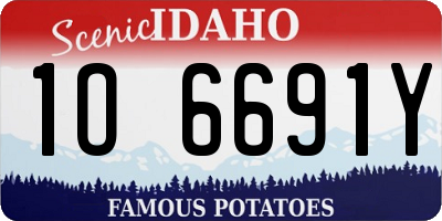 ID license plate 1O6691Y