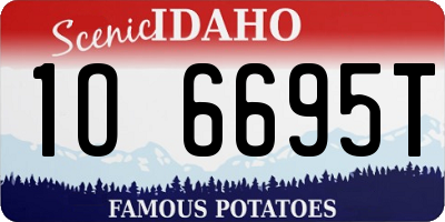 ID license plate 1O6695T