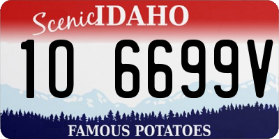 ID license plate 1O6699V