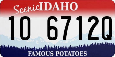 ID license plate 1O6712Q