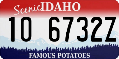 ID license plate 1O6732Z