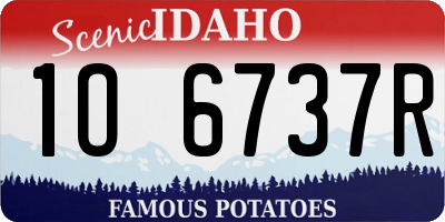 ID license plate 1O6737R