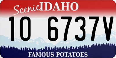 ID license plate 1O6737V