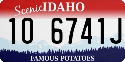 ID license plate 1O6741J