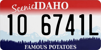 ID license plate 1O6741L
