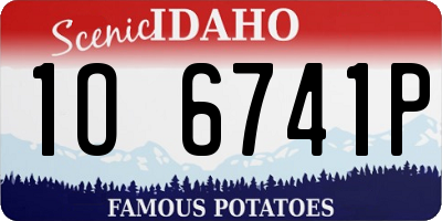 ID license plate 1O6741P