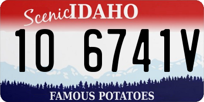 ID license plate 1O6741V