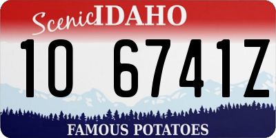 ID license plate 1O6741Z