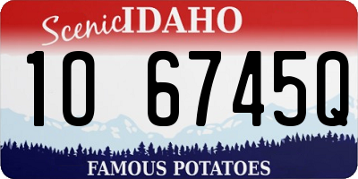 ID license plate 1O6745Q