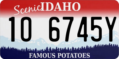 ID license plate 1O6745Y