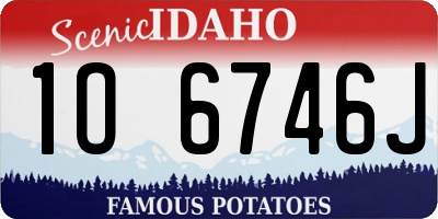 ID license plate 1O6746J