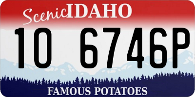 ID license plate 1O6746P