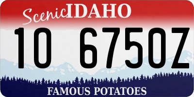 ID license plate 1O6750Z
