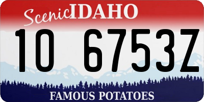 ID license plate 1O6753Z