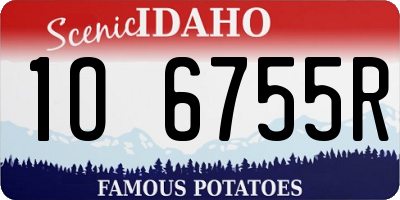 ID license plate 1O6755R
