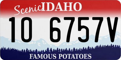 ID license plate 1O6757V