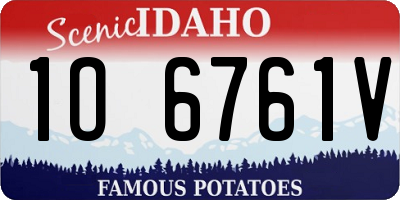 ID license plate 1O6761V