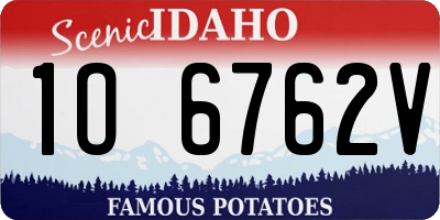 ID license plate 1O6762V