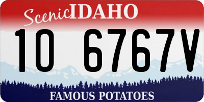 ID license plate 1O6767V