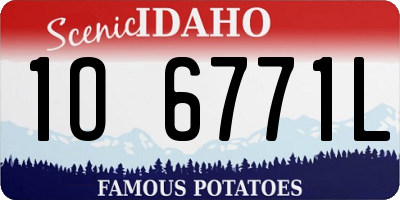 ID license plate 1O6771L