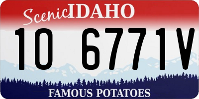 ID license plate 1O6771V