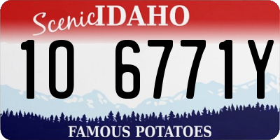 ID license plate 1O6771Y