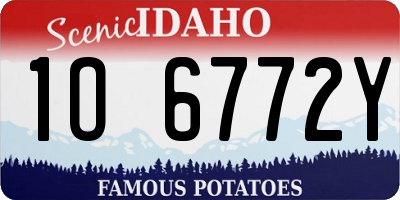 ID license plate 1O6772Y