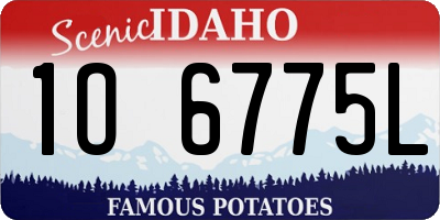 ID license plate 1O6775L