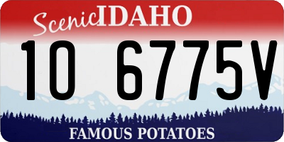 ID license plate 1O6775V