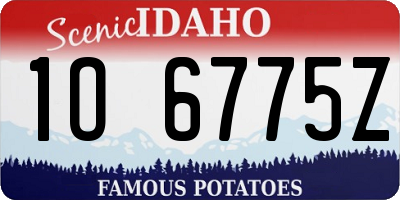 ID license plate 1O6775Z