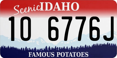 ID license plate 1O6776J