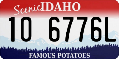 ID license plate 1O6776L