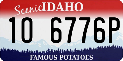 ID license plate 1O6776P