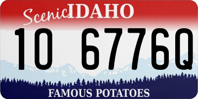 ID license plate 1O6776Q