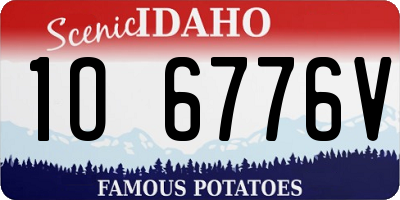 ID license plate 1O6776V