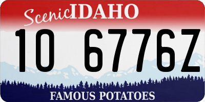 ID license plate 1O6776Z