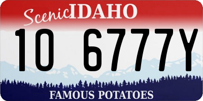ID license plate 1O6777Y