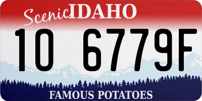 ID license plate 1O6779F
