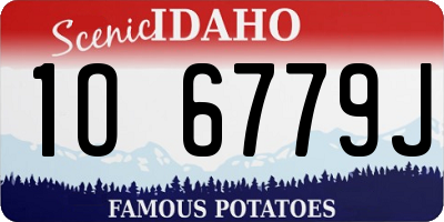 ID license plate 1O6779J