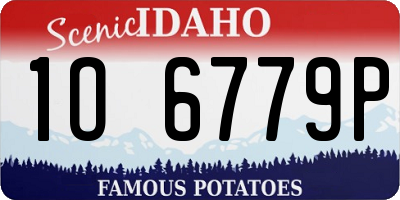 ID license plate 1O6779P