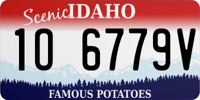 ID license plate 1O6779V